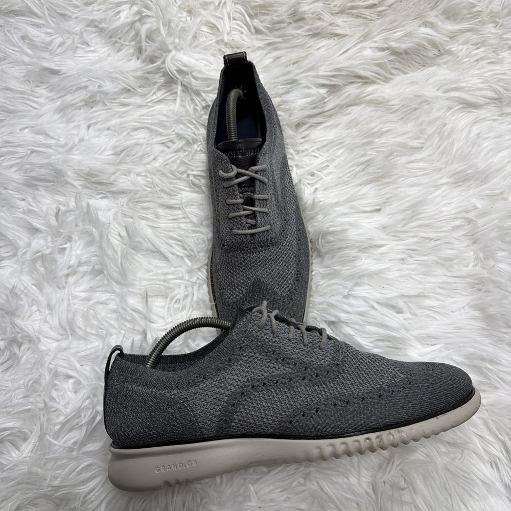 Cole Haan Zerogrand 2 Stitchlite Gray Knit Oxford Sneaker Men's Size 10.5 Medium